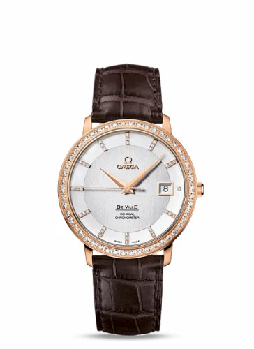 Omega De Ville Prestige Co-Axial 36.5 Red Gold / Diamond 413.58.37.20.52.001 (41358372052001)